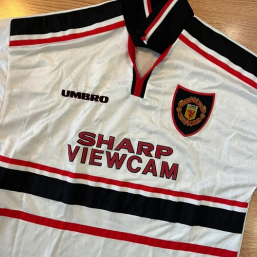 Manchester United 1997–99 Away Shirt Umbro Sharp Viewcam XL