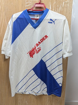 Puma vintage 90s shirt like new, white and blue, size L