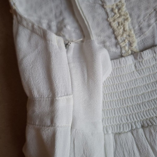 Julia Bergovich white dress like new, viscose, adjustable straps