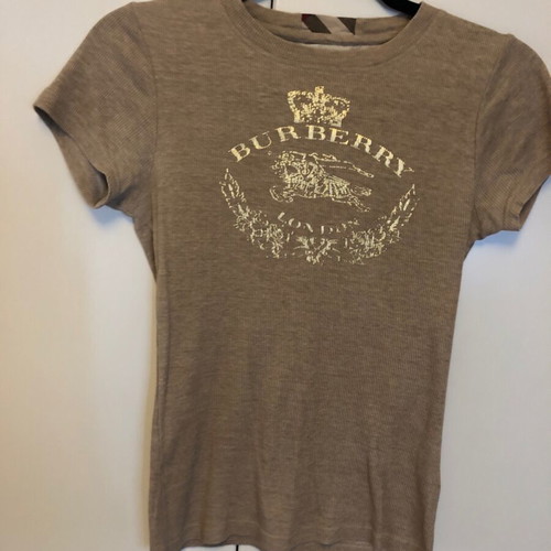 Burberry women's T-shirt beige XS like new