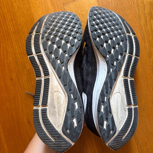 Nike athletic shoes size 38.5 used, black