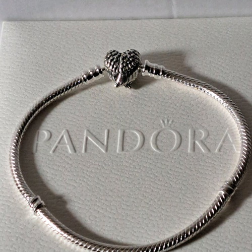 Pandora bracelet size 19 cm with heart clasp