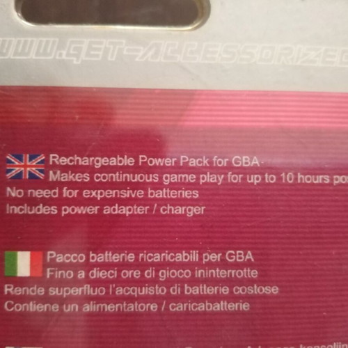 GameBoy Advance charger new Sunflex