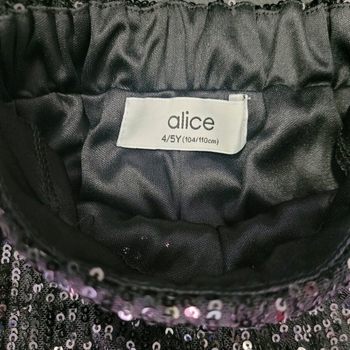 Alice pants for girls 4-5 years like new, black and silver