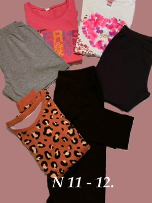 Summer clothing pack for girls 11-12 years like new, multicolored
