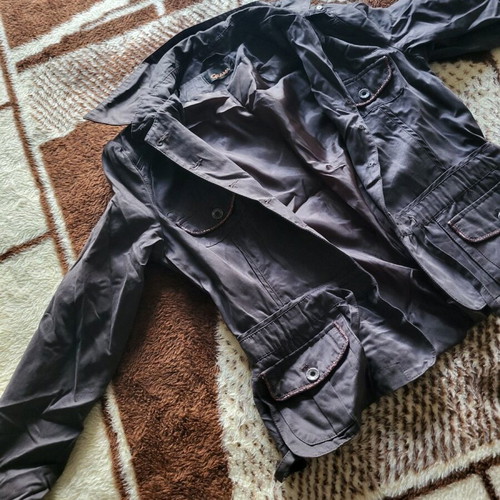 Grama jacket black/brown like new, size L