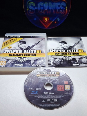 Sniper Elite III Ultimate Edition for PlayStation 3 used with all DLCs unlocked