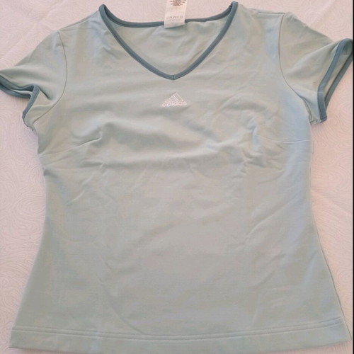 Adidas top like new, turquoise, size M