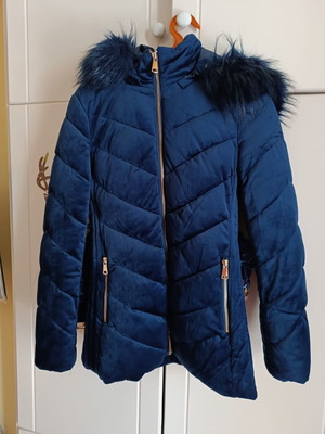 Velvet blue jacket size M like new