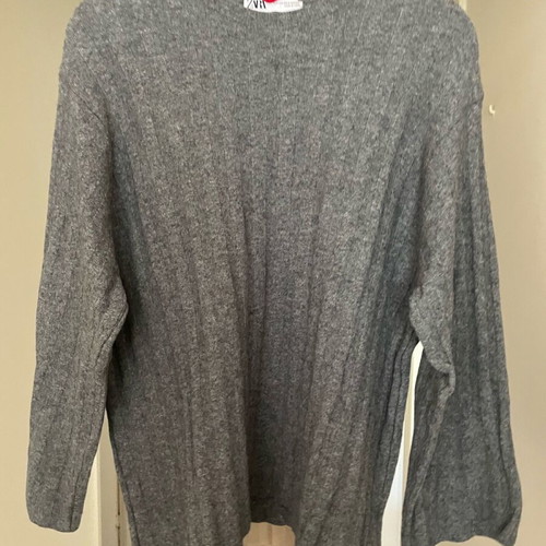 Zara thin oversized sweater S grey used