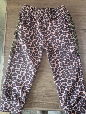 Girls' Animal Print Pants size 3 years like new, pink Evita