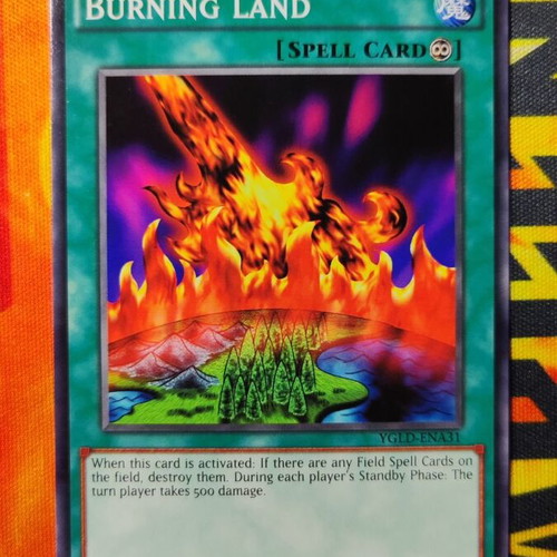 Burning Land YGLD Yu-Gi-Oh! card new