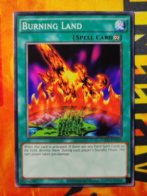 Burning Land YGLD Yu-Gi-Oh! card new