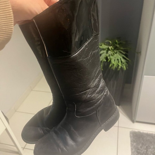 Lapin Leather Girls' Boots Used Black Size 32