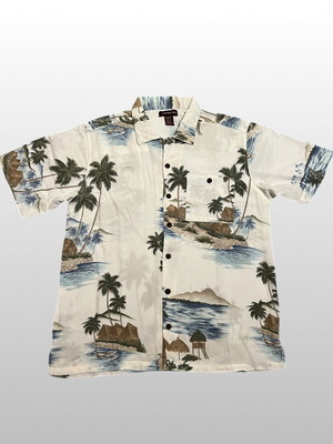 Covington Hawaiian shirt medium with tropical print like new