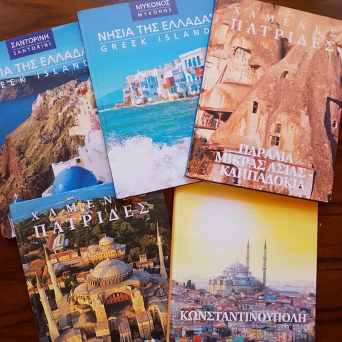 Collection of 5 hardcover albums like new, Lost Homelands and Islands