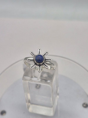 Lapis Lazuli Crystal Silver Plated Adjustable Ring new