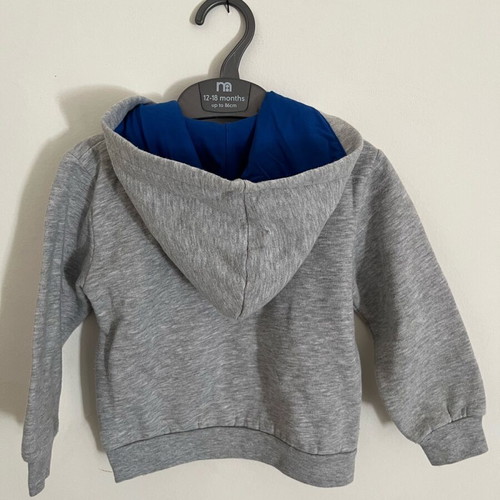 Funky boy's grey sweatshirt used, 2y