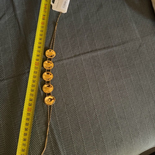 Stainless steel necklace new, gold color