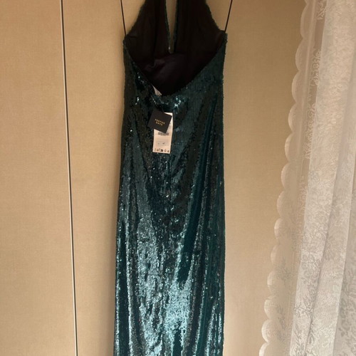 Zara sequined dress new, emerald, size XS
