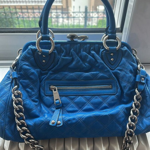 Marc Jacobs Stam shoulder bag like new, blue leather
