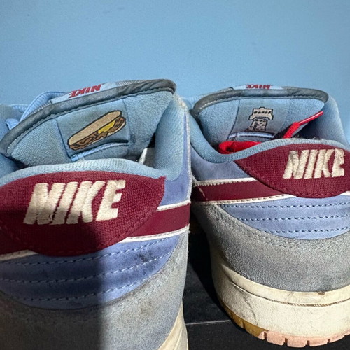 Nike Dunk SB Low used, size 42, blue and red