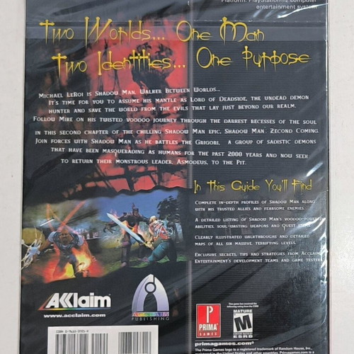 Strategy Guide Shadowman 2econd Coming like new, English