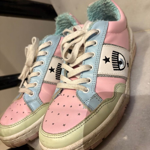 Chiara Ferragni sneakers like new, size 39, pink multicolor