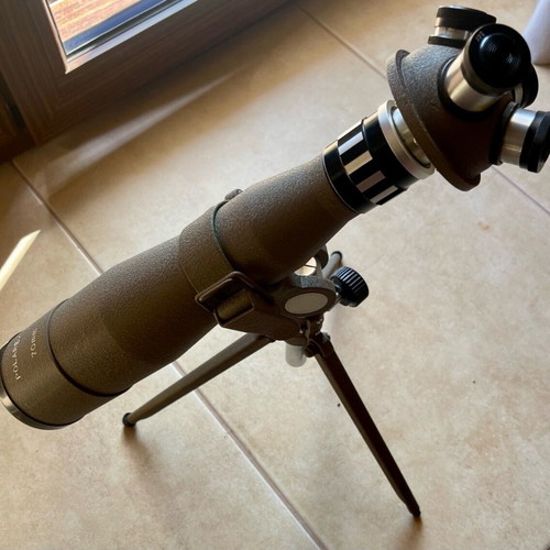 Polarex 70mm vintage telescope like new with tripod collectible
