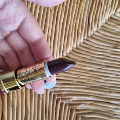 Lancome L'Absolu Rouge Lipstick used, l absolue Rouge 484