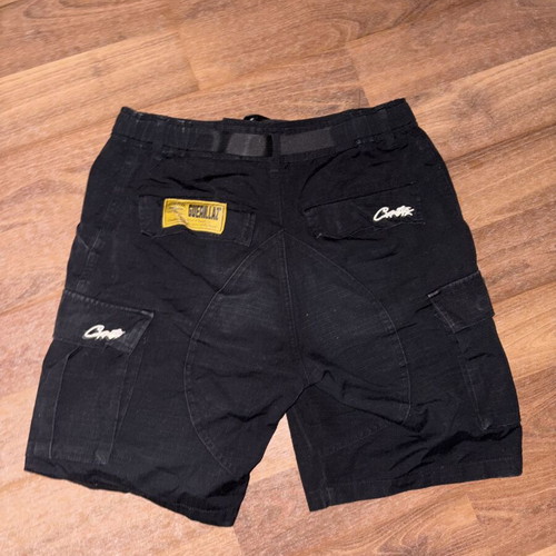 Corteiz Cargo shorts, black, size XS