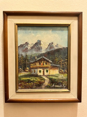 Anastasiadis oil painting used, on canvas