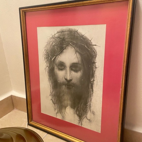 Jesus print wall art like new