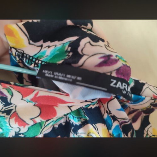 Zara midi sleeveless printed dress like new, size L