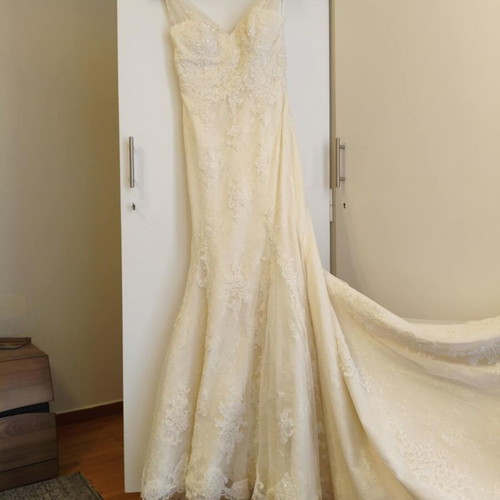 Ronda wedding dress by Pronovias like new, size Small, ivory