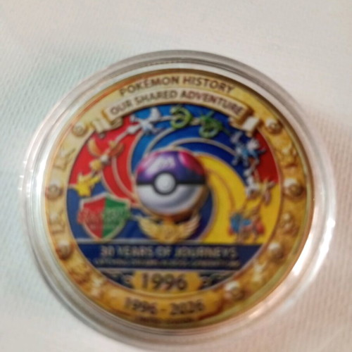 Pokemon 30th Anniversary Commemorative Coin new, limited edition