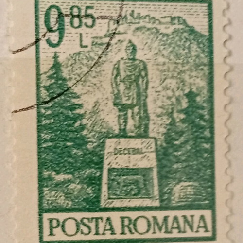 Romania stamps used, pack of 11 pieces