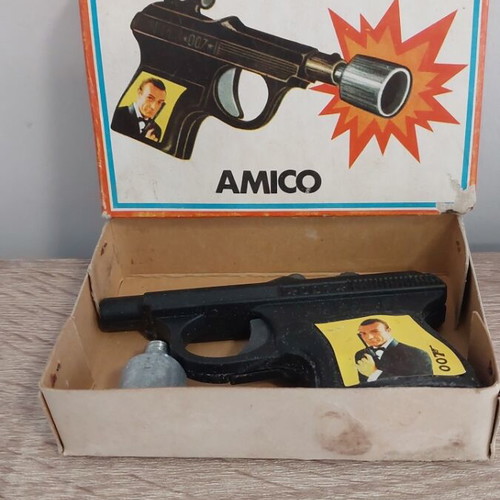 Μεταλλικό παιδικό πιστόλι Amico 1960 καινούργιο, θέμα James Bond