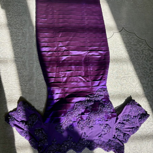 Italian dress new, handmade, XS, purple