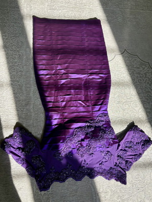 Italian dress new, handmade, XS, purple