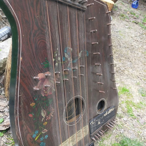 Vintage string instrument, 60 cm x 40 cm