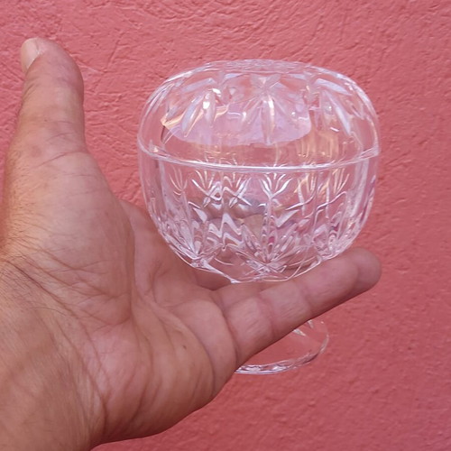 Crystal fondue bowl, small