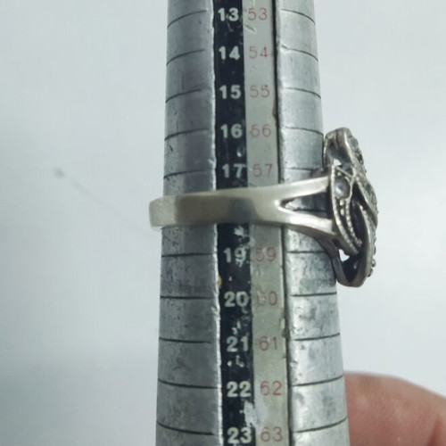 Silver ring size 58 used with 925 stamp