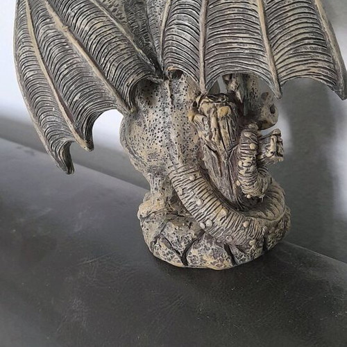 Dragon used Tudor Mint hand-painted figure, height 13cm