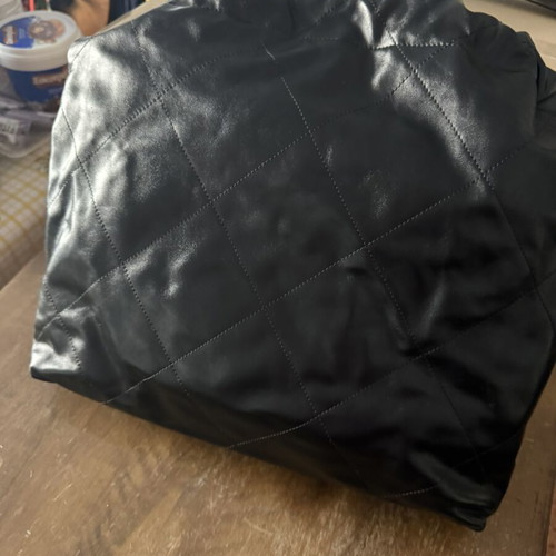 Shoulder bag like new, black leatherette