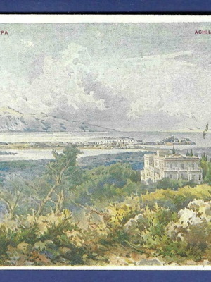 Postcard Corfu Achilleion used