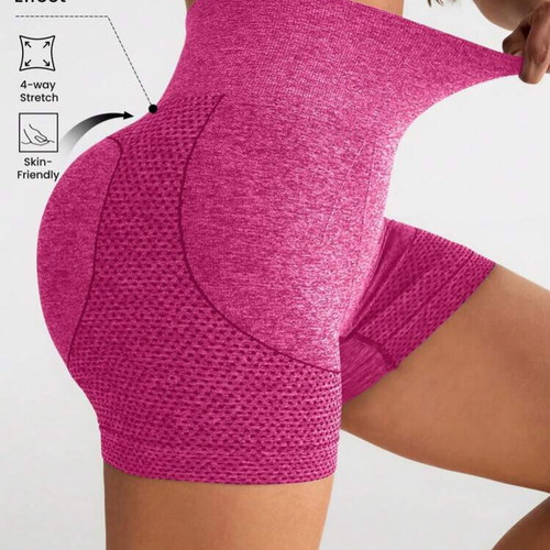 Women's hot pink sportswear gym yoga shorts leggings size Medium new