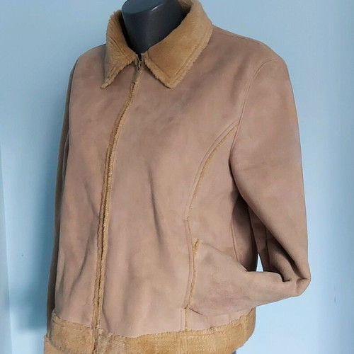 C & C Collection women's nude jacket like new, L/XL