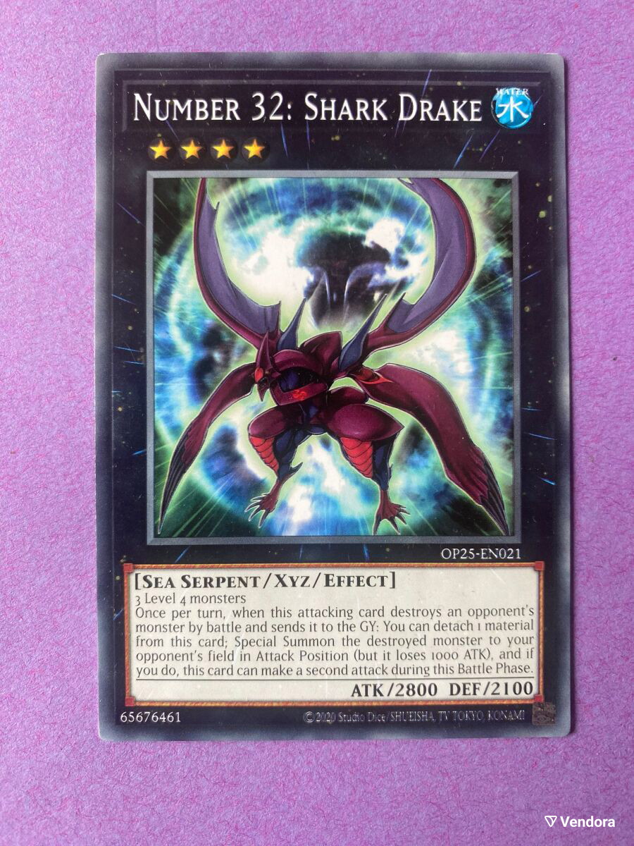 Number 32: Shark Drake Yu-Gi-Oh XYZ -  0,25 - Vendora.cy