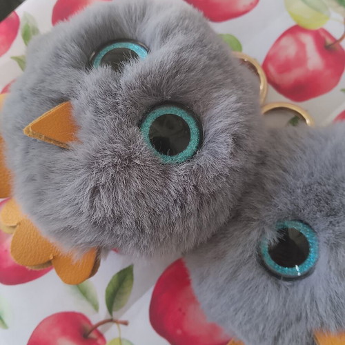 Keychains like new, set of 2, gray, 13 cm